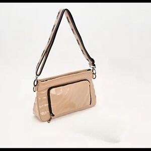 Think Royln, Bank Street XL Crossbody, Nude Patent